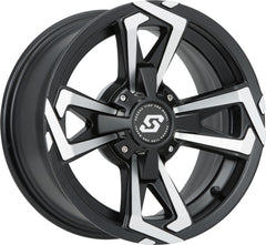 Sedona Riot Wheel A8127011-52S 12x7 4/110 5+2 (+10mm) Black/Machined