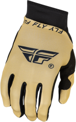 FLY RACING Pro Lite Gloves Khaki/Black XS - Ultra-Lightweight Race Gloves