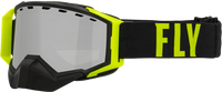 Zone Pro Snw Goggle Blk/Hi Vis W/Silver Mir/Plrzd Smoke Lens