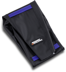 MOOSE RACING Ribbed Seat Cover - Black with Blue Ribs - Part # HQV45018-332