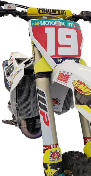 MOOSE RACING Mud Radiator Cover - White - Part HPRMUDHUS1252TM