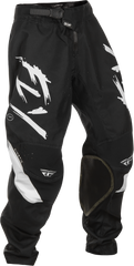 FLY RACING Youth Kinetic Stoke Pants Black/White Sz 22 - Durable and Flexible Performance Gear