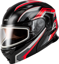 GMAX MD-01S Transistor Snow Helmet Black/Red XS