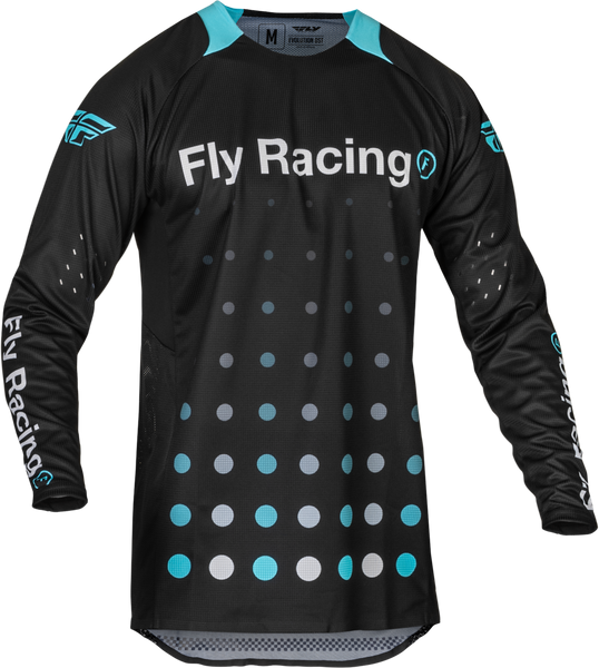 FLY RACING Evolution Dst Se Strobe Jersey Black/Electric Blue Md - Part 377-124M