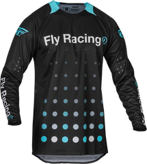 FLY RACING Evolution Dst Se Strobe Jersey Black/Electric Blue Md - Part 377-124M