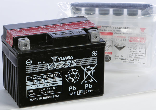 YUASA YUAM62TZ5 Battery YTZ5S BS Maintenance Free