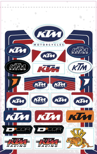 Decal Sheets Ktm