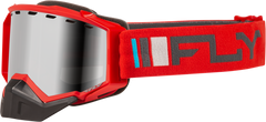 Zone Snow Goggle Red/Charcoal W/ Silver Mirror/Smoke Lens