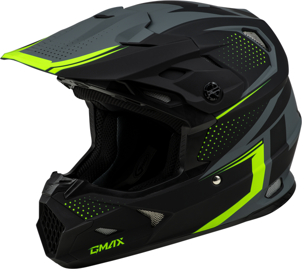 GMAX MX-96 Helmet Matte Grey/Hi Viz XL - D3962337