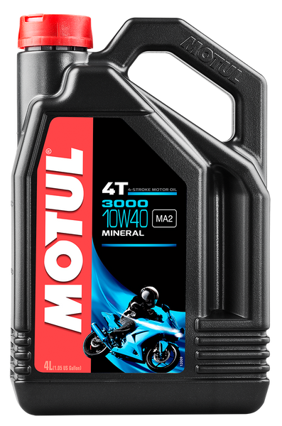 MOTUL 3000 Petroleum Oil 10W40, Part Number 107693 - 4 Liters