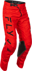 FLY RACING Kinetic Center Pants Red/Black Sz 36 - Ultimate Comfort and Performance