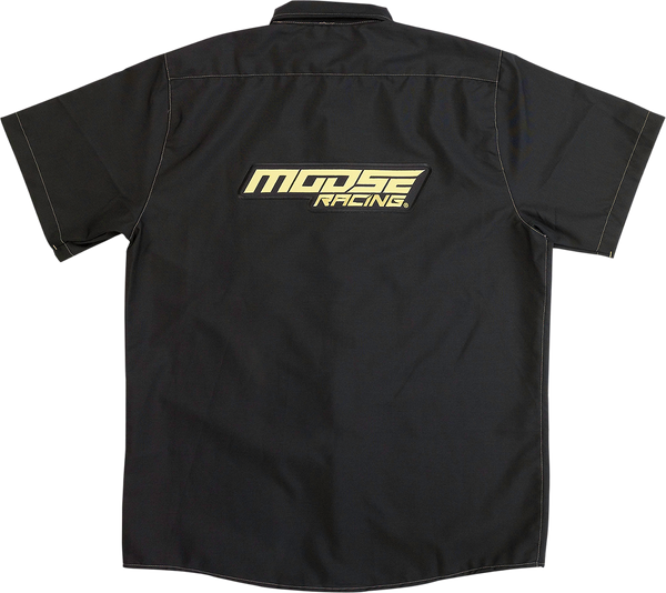 MOOSE RACING Moose Racing Shop Shirt - Black - Large MSR01S8RDLG