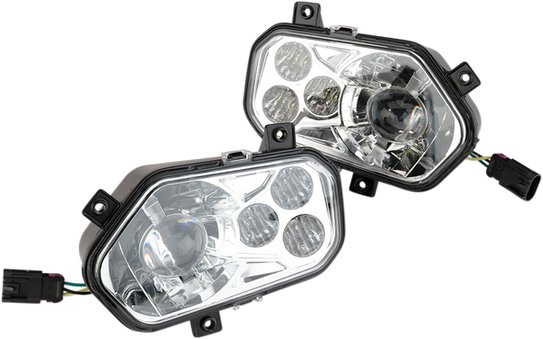 Moose Utility LED Headlight - RZR800/900 - Clear 100-3351-PU