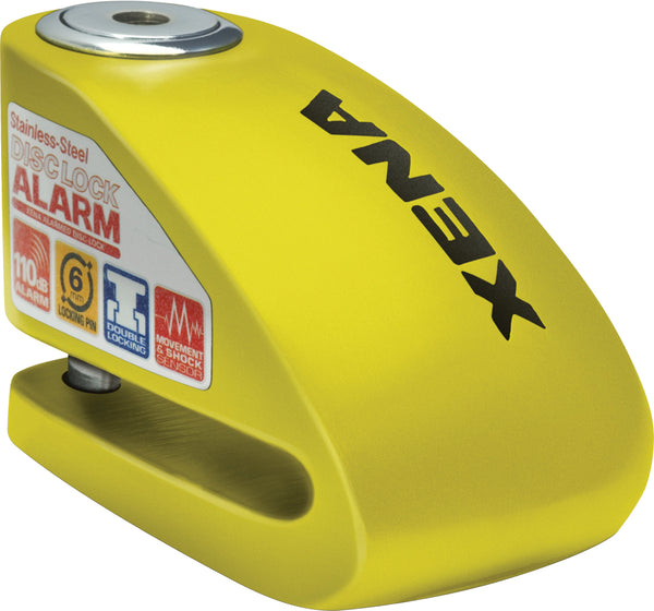 XENA XX10-Y Alarm Disc Lock with 120 dB Alarm - Yellow