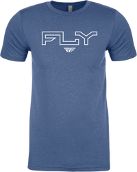 FLY RACING Fly Edge Tee in Cool Blue Heather - Part Number 354-03102X