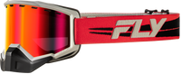 Focus Snow Goggle Red/Blk W/Red Mirror/Rose Lens