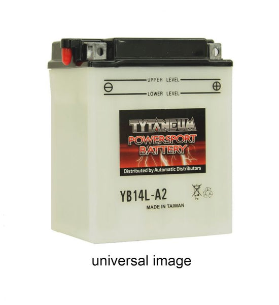 TYTANEUM PS Battery YB10L-B2, Pre-Filled with Acid