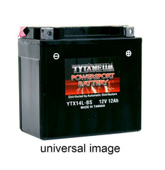 TYTANEUM YTX14L-BS Motorcycle Battery - Reliable Power for Your Ride