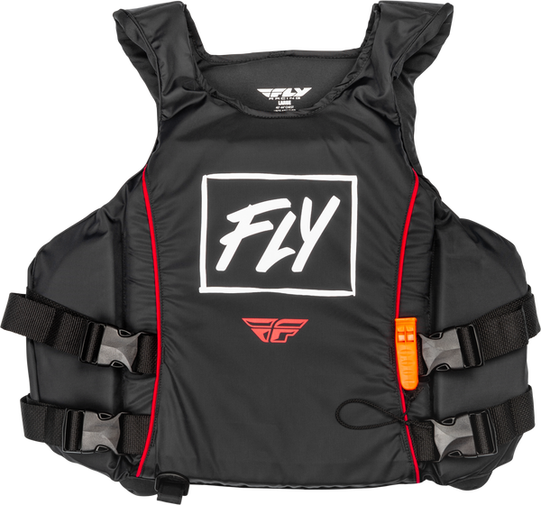 FLY RACING 221-30300S Pullover Flotation Vest in Black/White/Red - Small