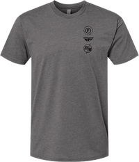FLY RACING Atom Tee Gunmetal Heather Medium - Part #354-0317M