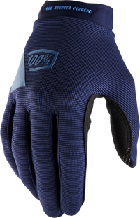 100% Ridecamp Women's Gloves Navy/Slate XL - Performance Trail and Track Gear