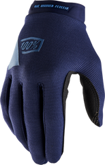 100-PERCENT Ridecamp Women's Gloves - Navy/Slate, Large - 10013-00018