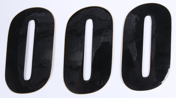 D-COR Number 0 Black 4" Vinyl Decal - Part Number 45-24-0