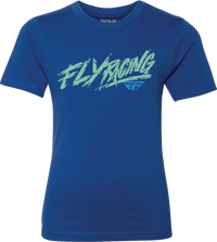 Youth Fly Khaos Tee Blue Ym