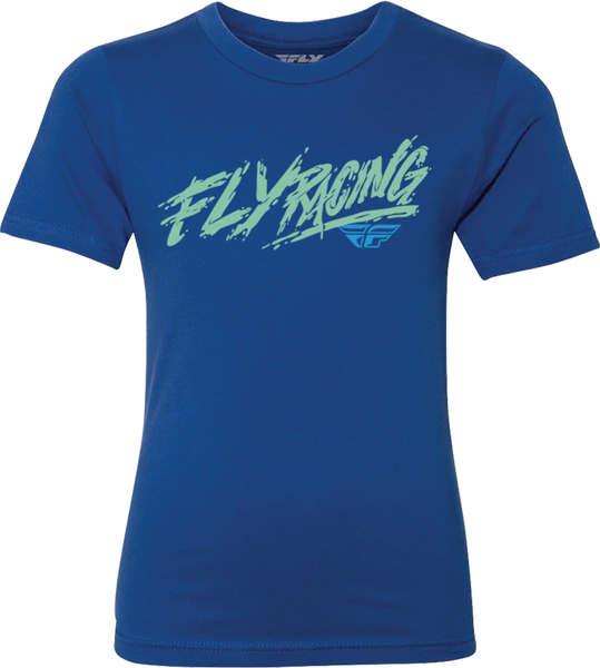 Youth Fly Khaos Tee Blue Ym