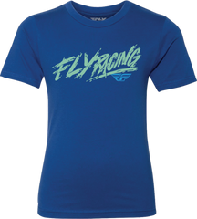 Youth Fly Khaos Tee Blue Ym