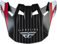 FLY RACING Carbon Prime Visor Red/White/Red - Part #73-47103S
