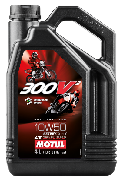 MOTUL 108587 300v2 4T Competition Synthetic Oil 10W50 - 4 Liters