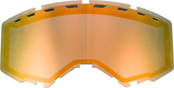 Dual Lens With Vents Adult Orange Mirror/Smoke