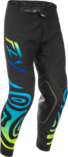 FLY RACING Evolution Dst Zen Pants Black/Blue/Hi Vis Sz 34 - Ultimate Comfort and Mobility