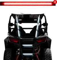 XK GLOW XK052002-4R 12" Red Strobe Tube Lights - 4 Pack