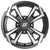 Sedona Riot Wheel A8147037-T-52S 14x7 4/137 5+2 Black/Machined