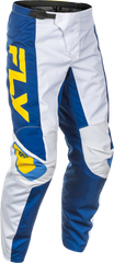 F 16 Pants White/Dark Blue/Yellow Sz 40