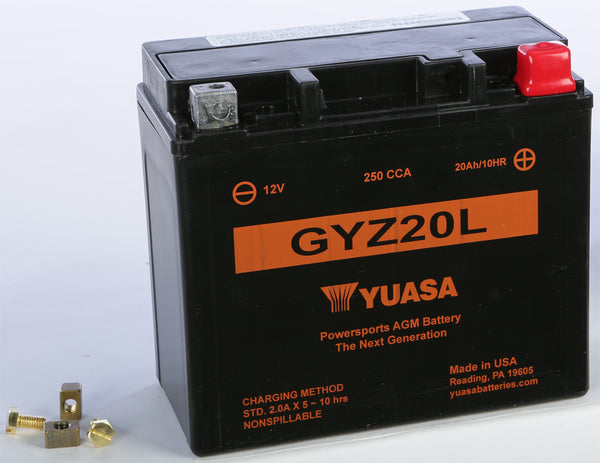 YUASA GYZ20L FA Sealed Factory Activated Motorcycle Battery