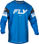 FLY RACING Youth Kinetic Prix Jersey Bright Blue/Charcoal/White YXL - Comfort and Performance