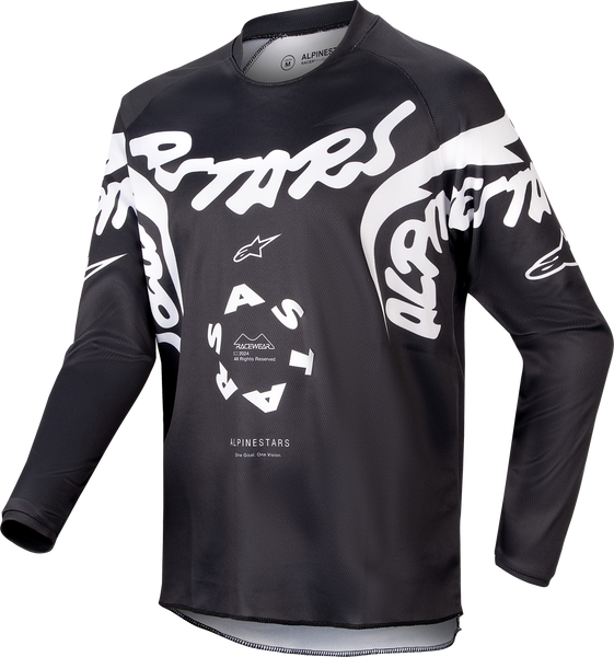 ALPINESTARS Youth Racer Hana Jersey Black/White - Part Number 3778324-12-S