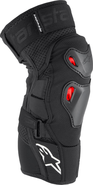 Alpinestars Bionic Pro Plasma Knee Protector Black/Red/White S/M - Part Number 6503125-132-S/M