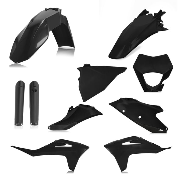 ACERBIS Full Plastic Kit Gas Black - Part Number 2872810001