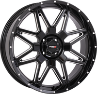 St7 Wheel 20x7 4+3 (+10mm) 4/110 Gloss Black Milled
