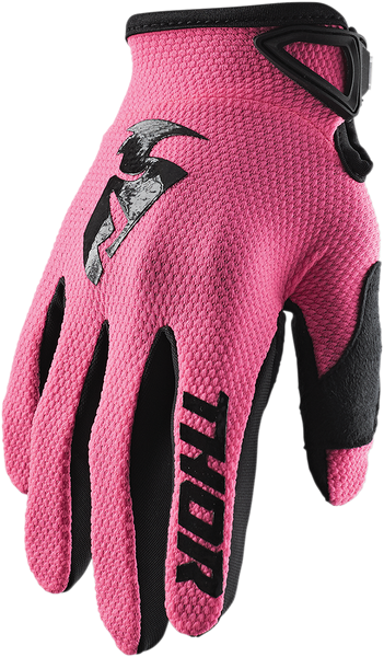 THOR Women's Sector Gloves - Pink/Black - Small 3331-0187