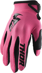 THOR Women's Sector Gloves - Pink/Black - Small 3331-0187