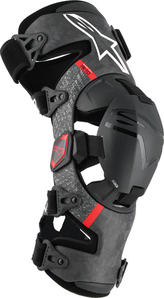 Alpinestars Supertech RK-10 Plasma Knee Brace Black/Red Medium - 6501425-13-M