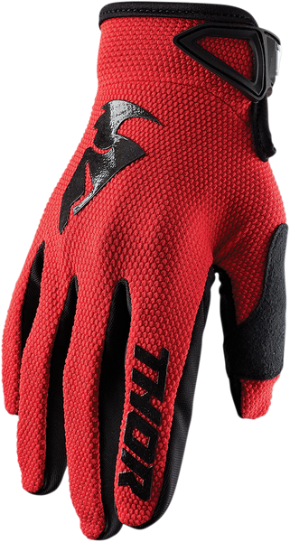 THOR Youth Sector Gloves - Red/Black - XS - Part Number 3332-1527