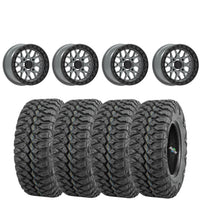 Valor Offroad V07 SATIN GRAPHITE beadlock on QuadBoss QBT846