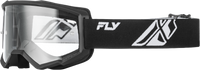 Focus Goggle Black/White W/ Clear Lens