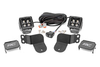 Rough Country | LED Light Kit | Cage Mount | 2" Black Pair | White DRL | Polaris General XP 4 1000  | 93025